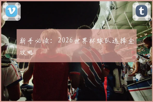 新手必读:2026世界杯球队选择全攻略