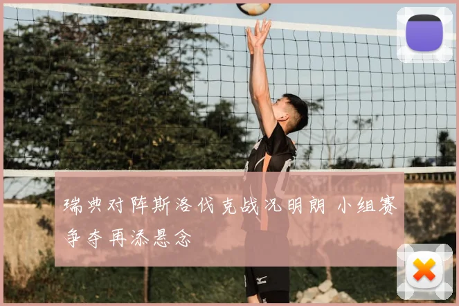 瑞典对阵斯洛伐克战况明朗 小组赛争夺再添悬念